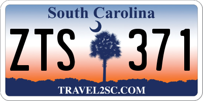 SC license plate ZTS371