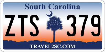 SC license plate ZTS379