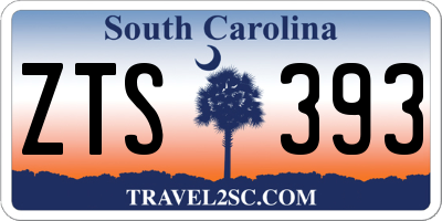 SC license plate ZTS393