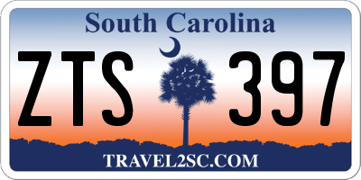SC license plate ZTS397