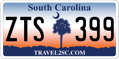 SC license plate ZTS399