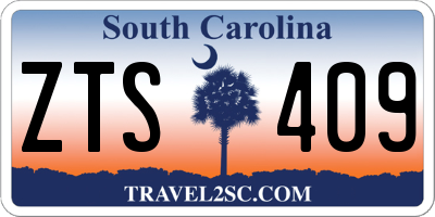 SC license plate ZTS409