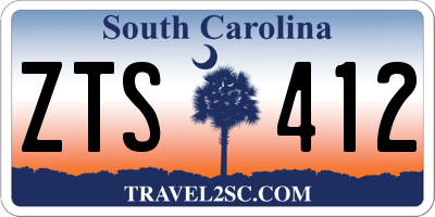 SC license plate ZTS412