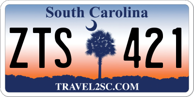 SC license plate ZTS421