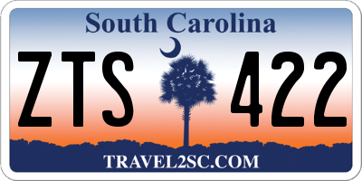 SC license plate ZTS422
