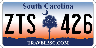 SC license plate ZTS426