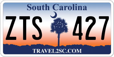 SC license plate ZTS427