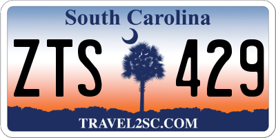 SC license plate ZTS429