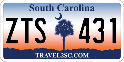 SC license plate ZTS431
