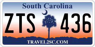 SC license plate ZTS436