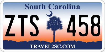 SC license plate ZTS458