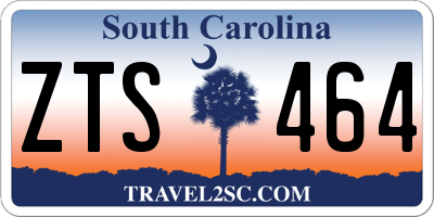 SC license plate ZTS464
