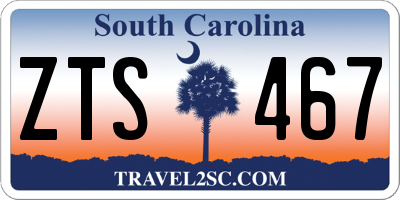 SC license plate ZTS467