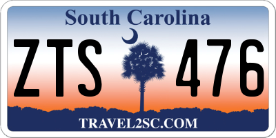 SC license plate ZTS476