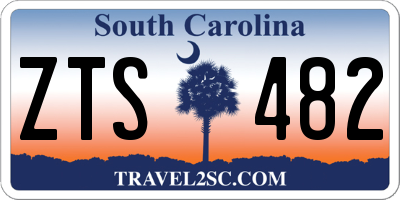 SC license plate ZTS482