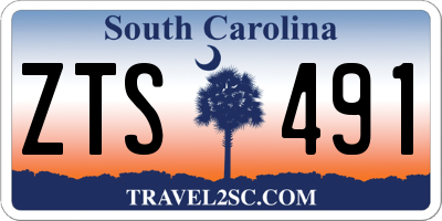 SC license plate ZTS491