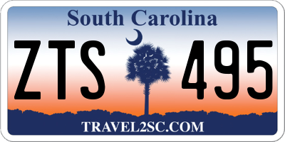 SC license plate ZTS495