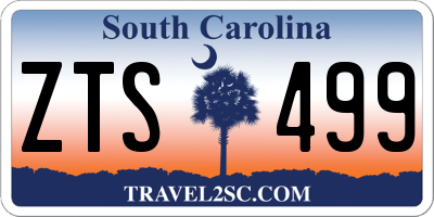 SC license plate ZTS499