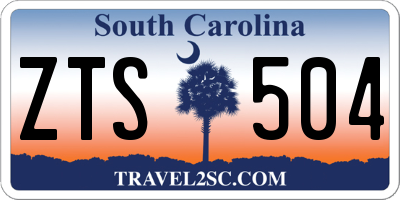 SC license plate ZTS504