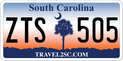SC license plate ZTS505