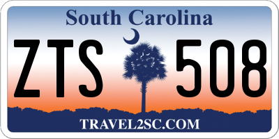 SC license plate ZTS508