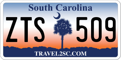 SC license plate ZTS509