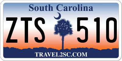 SC license plate ZTS510