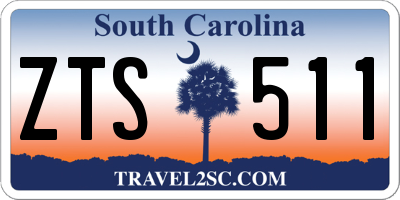 SC license plate ZTS511