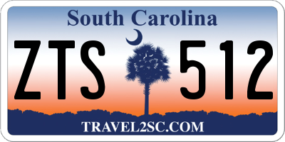 SC license plate ZTS512