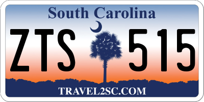 SC license plate ZTS515