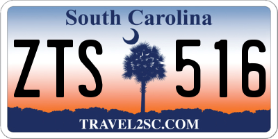 SC license plate ZTS516