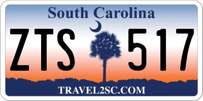 SC license plate ZTS517