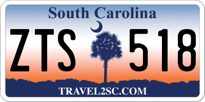 SC license plate ZTS518