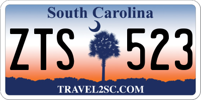 SC license plate ZTS523