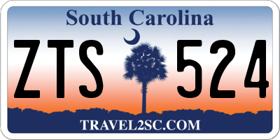 SC license plate ZTS524