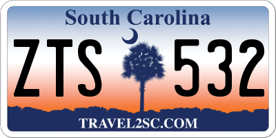 SC license plate ZTS532