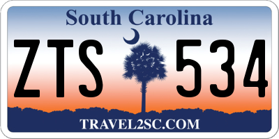 SC license plate ZTS534