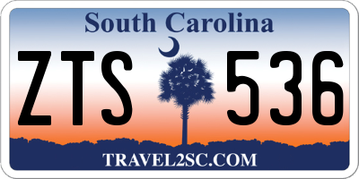 SC license plate ZTS536