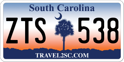 SC license plate ZTS538