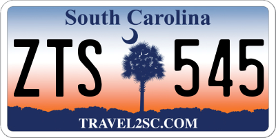 SC license plate ZTS545