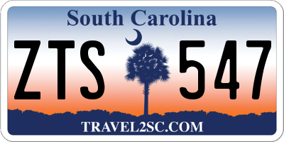 SC license plate ZTS547