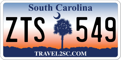 SC license plate ZTS549