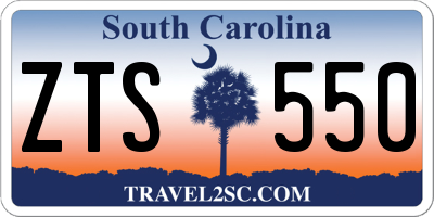 SC license plate ZTS550