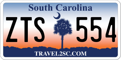 SC license plate ZTS554