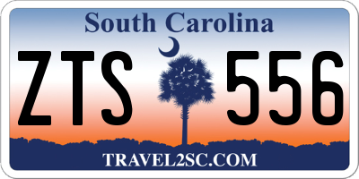 SC license plate ZTS556