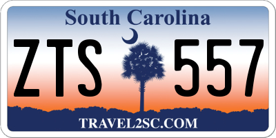 SC license plate ZTS557