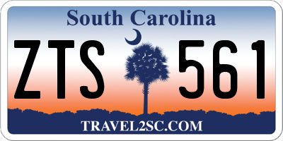 SC license plate ZTS561