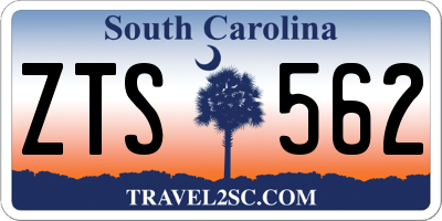 SC license plate ZTS562