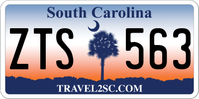 SC license plate ZTS563