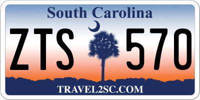 SC license plate ZTS570